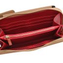 TL Bag Lederbrieftasche/Handyhalter mit Tragegurt Karamell TL142323