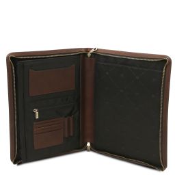 Costantino Leather Document Case With Handle Темно-коричневый TL142545
