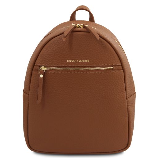 Arco Mochila en Piel Cognac TL142584