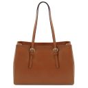 TL Bag Sac Bandoulière en Cuir Cognac TL142037