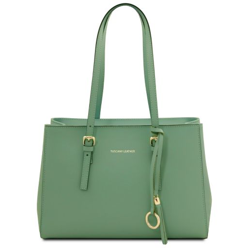 TL Bag Sac Bandoulière en Cuir Vert Menthe TL142037