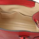 Formentera Sac à Main en Cuir et Trousse de Toilette en Cuir Souple Rouge Lipstick TL142524