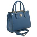 Croque Leather Handbag Denim TL142565