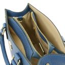 Croque Leather Handbag Denim TL142565