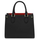 Croque Leather Handbag Black TL142565