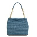 TL Bag Bolso Cubo en Rafia Denim TL142208