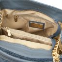 TL Bag Bolso Cubo en Rafia Denim TL142208