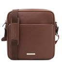 Luke Sac en Cuir Saffiano Pour Homme Café TL142550