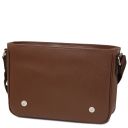 Messenger Sac Messenger en Cuir Saffiano Café TL142549