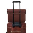 Messenger Sac Messenger en Cuir Saffiano Café TL142549