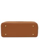 Dedalo Leder-Shopper mit Flechtprägung Cognac TL142578