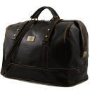 Bruxelles Expandable Travel Leather bag Dark Brown TL1083