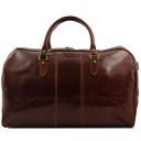 Lisbon Travel Leather Duffle bag Red TL10131