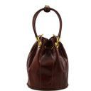 Clara Bucket Leather bag Purple TL60193