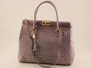 Silvia Ostrich Look Leather bag Розовый TL140635