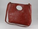 Mary Lady Croco Look Leather bag Brown TL140741