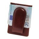 Exclusive Leather Credit/business Card Dark Brown TL140806