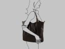 Nina Nappa Leather Tote bag Темно-коричневый TL140893