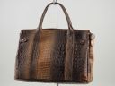 Eva Croco Look Leather Handbag - Small Size Черный TL140924