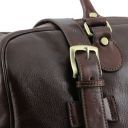 TL Voyager Reisetasche aus Leder mit Schnallen - Klein Cognac TL141249
