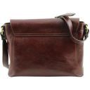 Jody Leather Shoulder bag With Flap Brown TL141278