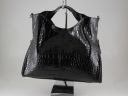 Aurora Damentasche aus Leder im Kroko-Look Schwarz TL140756