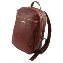 Osaka Leather Laptop Backpack Red TL141308