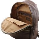 TL Bag Soft Leather Backpack for Women Темный серо-коричневый TL141320