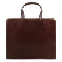 Palermo Leather Briefcase 3 Compartments for Woman Черный TL141343