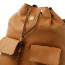 Sapporo Soft Leather Backpack for Women Коньяк TL141421