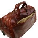 Samoa Кожаная сумка на колесах - Большой размер Темно-коричневый TL141453
