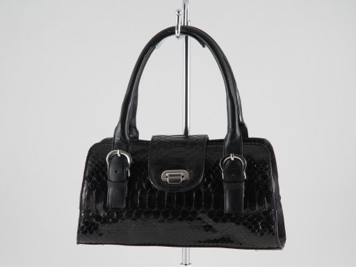 Brenda Real Python Lady bag Black TL140836