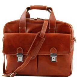 Reggio Emilia Esclusiva cartella porta notebook in pelle 1 scomparto Miele TL140889