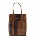 Eva Croco Look Leather bag - Big Size Коньяк TL140922
