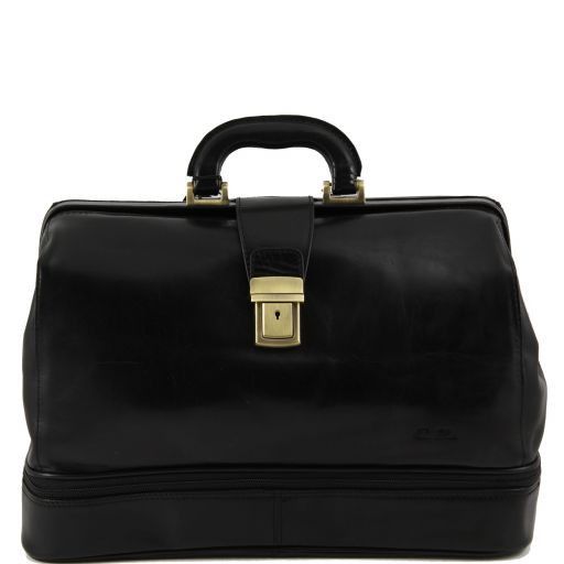 Caravaggio Leather Doctor bag Black TL140951