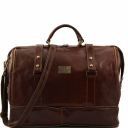 Bruxelles Expandable Travel Leather bag Brown TL1083