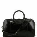 Berlin Travel Leather Duffle bag - Small Size Black TL1014