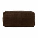 TL KeyLuck Bolso Shopping en Piel Imprimida Tejida Marrón oscuro TL141573