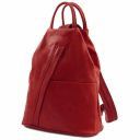 Shanghai Soft Leather Backpack Red TL140963