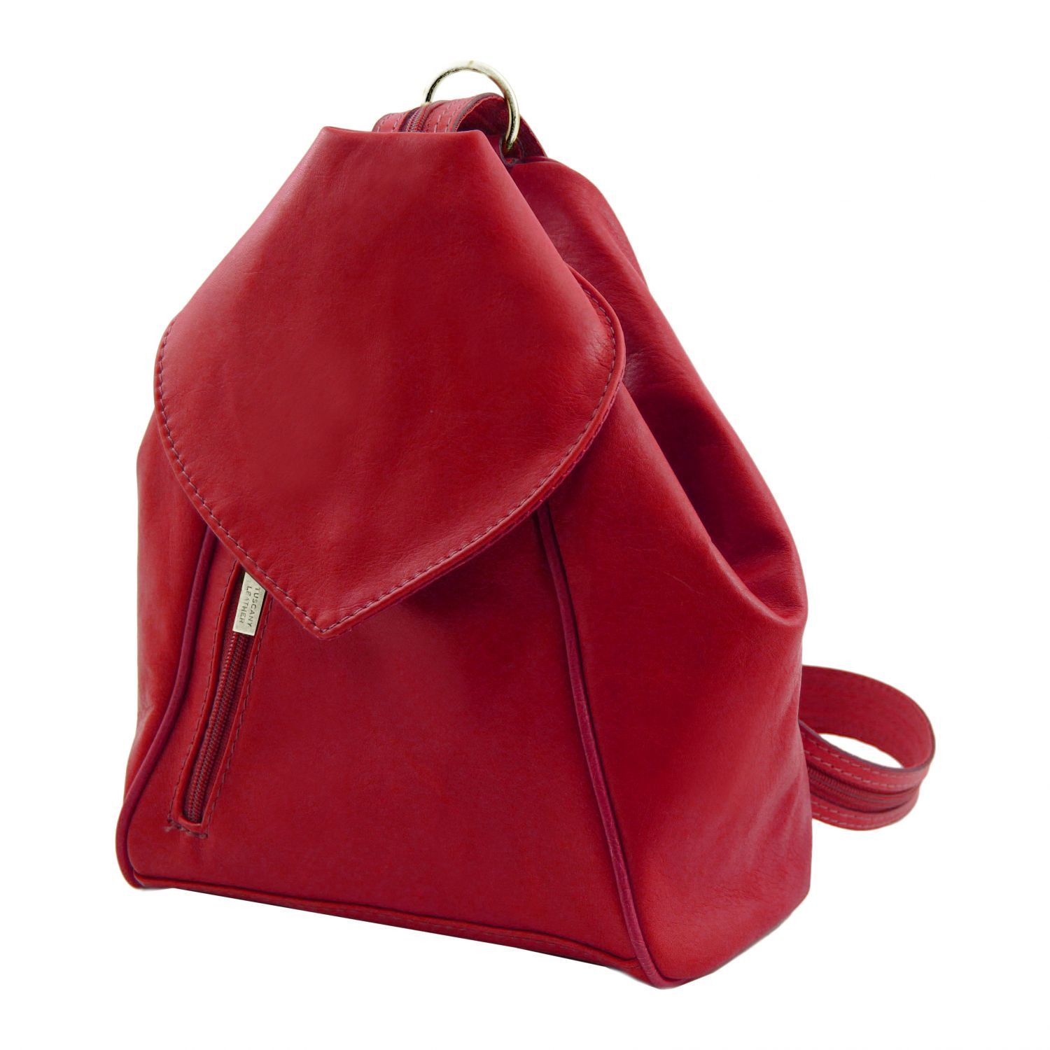 Delhi Leather Backpack Red TL140962