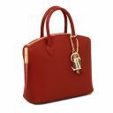 TL KeyLuck Saffiano Leather Tote - Small Size Red TL141265