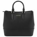 TL Bag Saffiano Leather Handbag Black TL141638