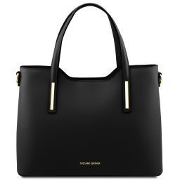 Olimpia Borsa Shopping in Pelle Nero TL141412