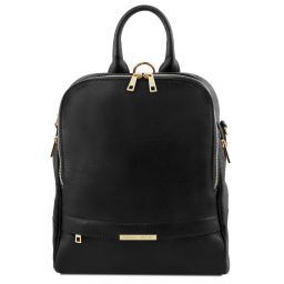 TL Bag Zaino da Donna in Pelle Morbida Nero TL141376