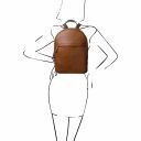 TL Bag Leather Backpack for Women Brown TL141604