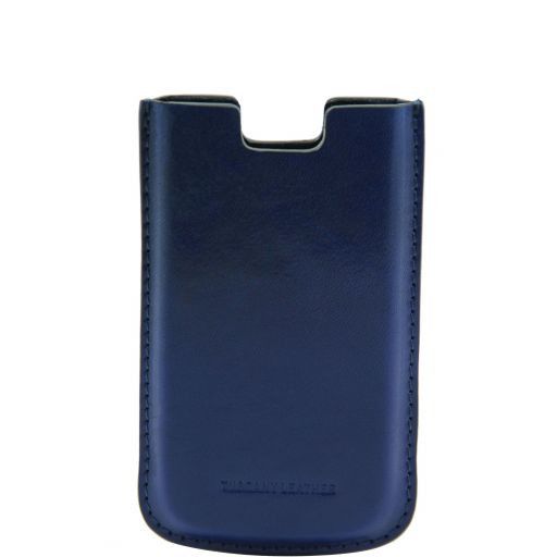Эксклюзивный кожаный чехол для IPhone4/4s Синий TL141124