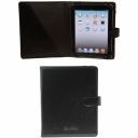 Leather IPad Case With Snap Button Black TL141170