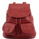 Seoul Рюкзак из мягкой кожи - Малый размер Красный TL90143