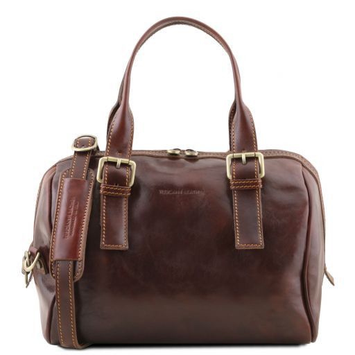 Eveline Leather Duffle bag Brown TL141714
