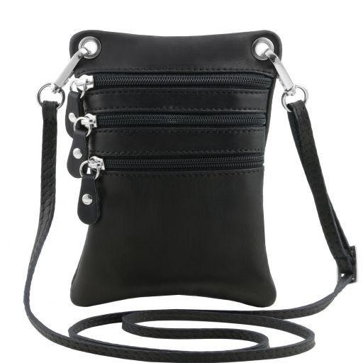 TL Bag Soft Leather Mini Cross bag Black TL141368